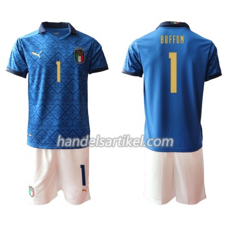 Italien Buffon 1 Kinder Heim Trikotsatz Euro 2020 Kurzarm (+ Kurze Hosen)